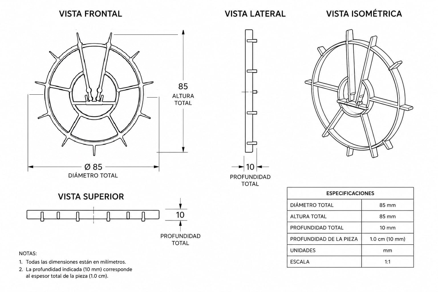 Separador de Muro de 10 cm - Imagen 3