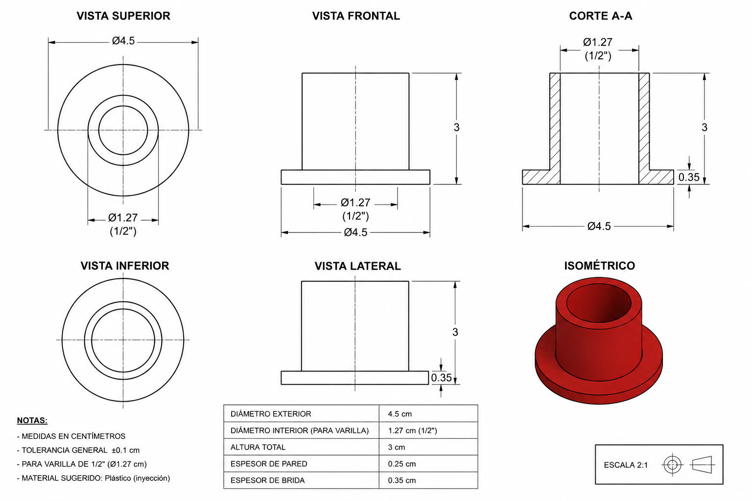 Tapón de Varilla de 1/2" - Imagen 2
