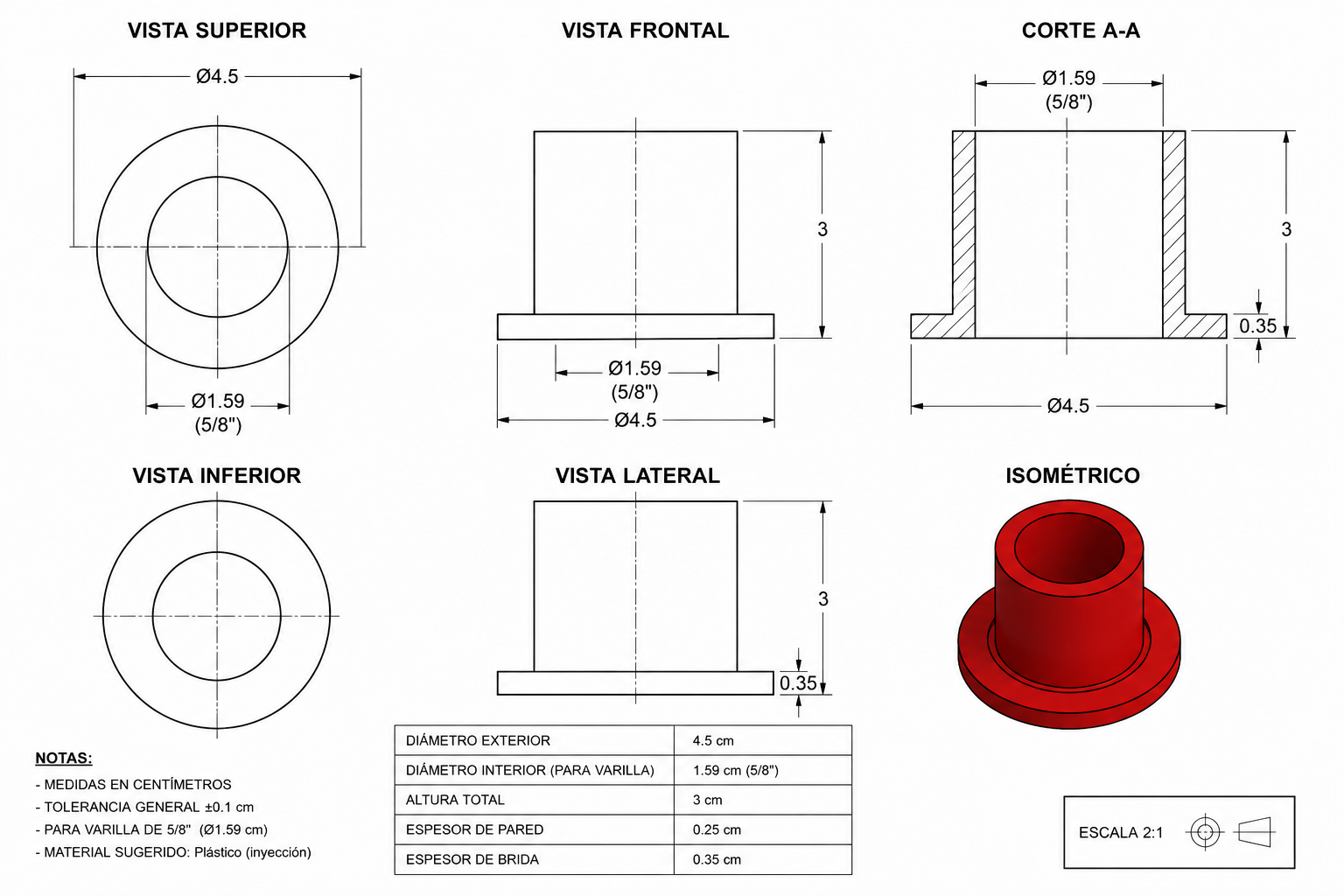 Tapón de Varilla de 5/8" - Imagen 2