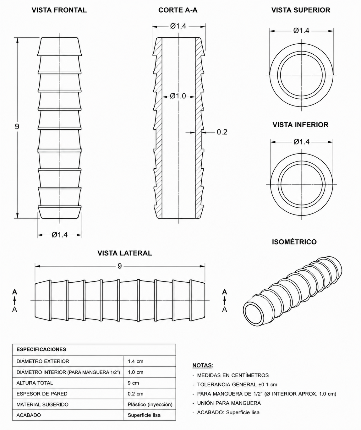 Unión de 1/2" - Imagen 2